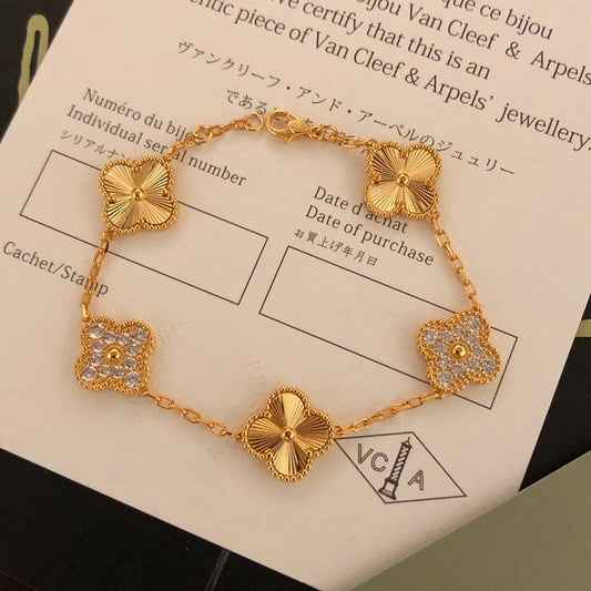 18K Celestial Alhambra Five Bracelet