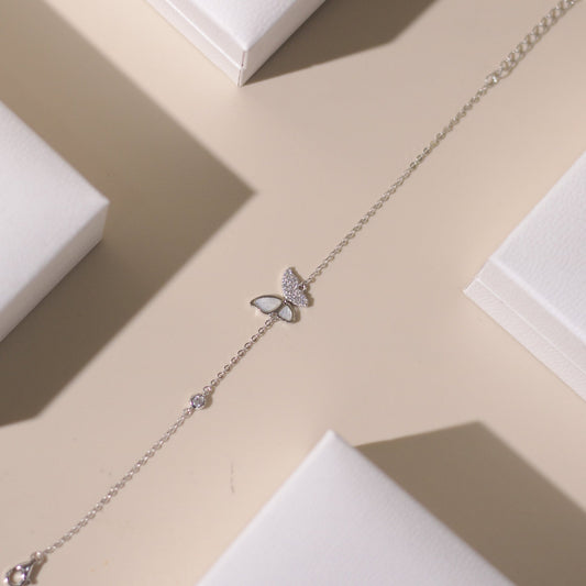 ELVORIA Anne Butterfly Bracelet with
