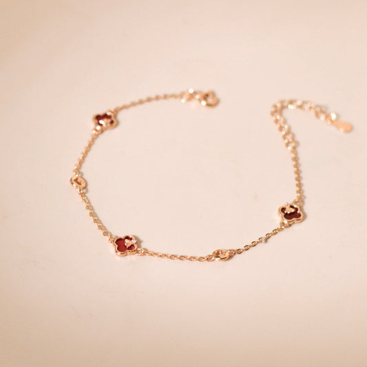 ELVORIA Cindy Modern Clover Bracelet