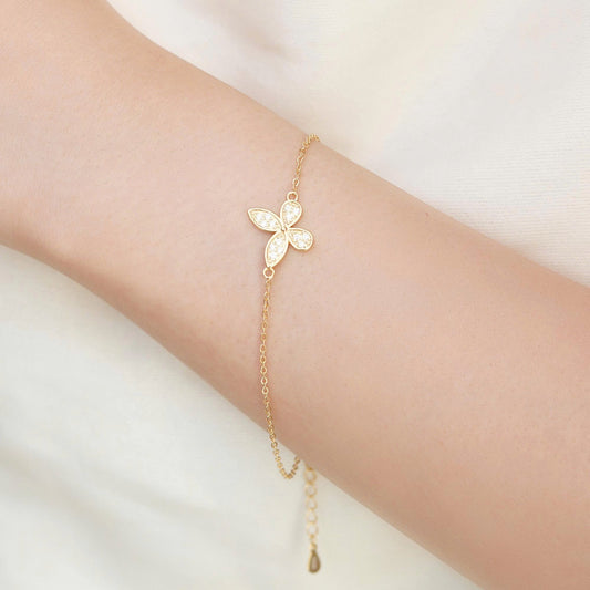 ELVORIA Eri Butterfly Bracelet