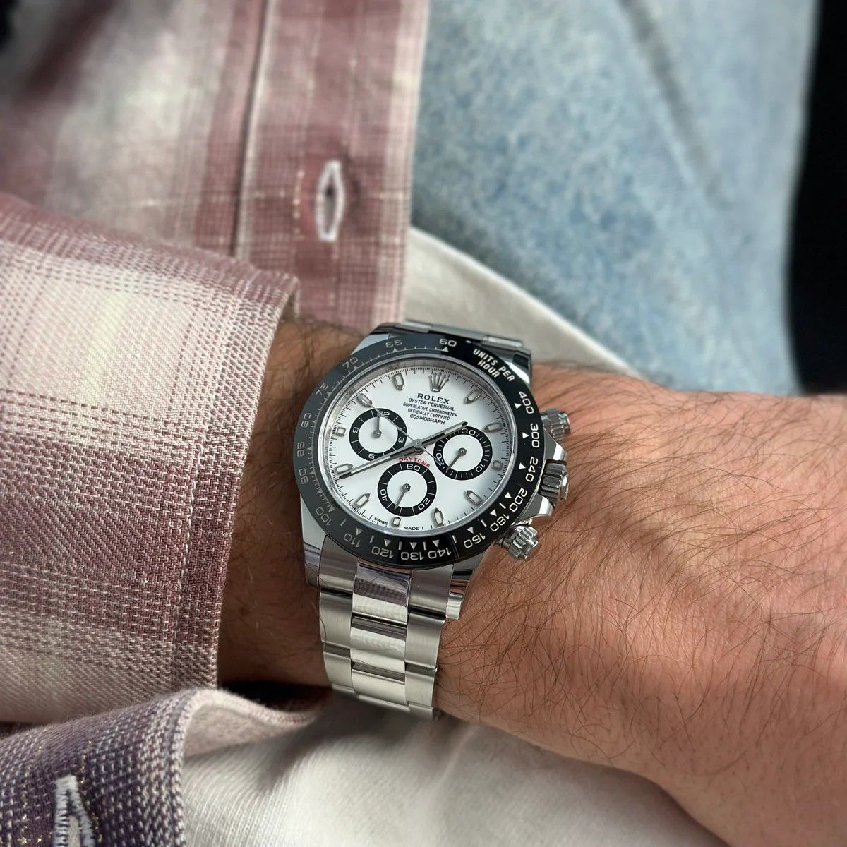Regency Racing Chronograph 40 mm Timelesssteel Ceramic Bezel Panda Dial 126500LN 1812