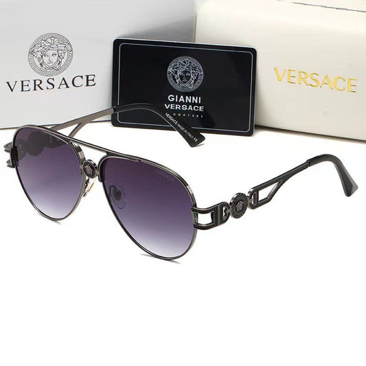 Retro Medusa Metal Double Sunglasses