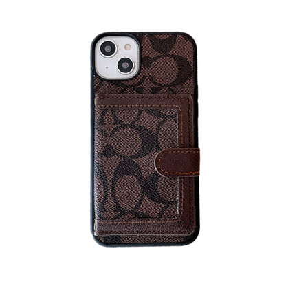 Coach iPhone Case With Wallet And Crossbody Strap Black -XK240402