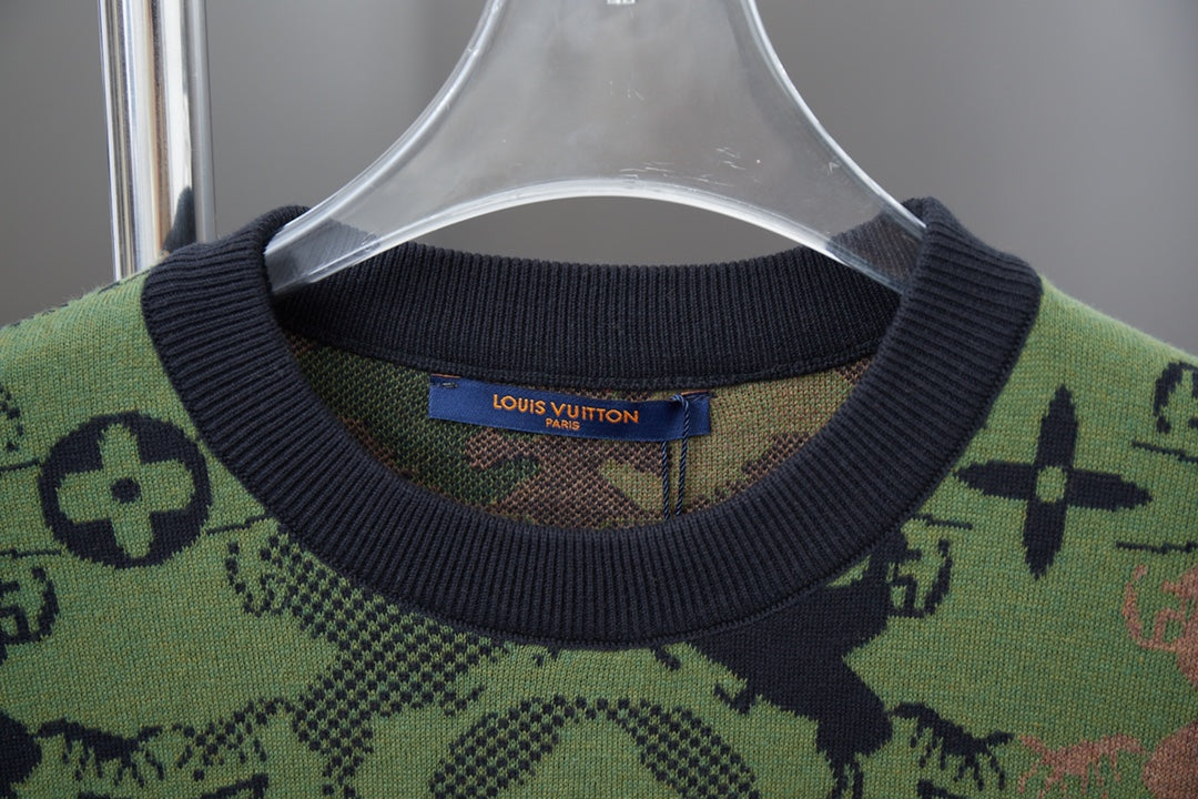 2025ss Camouflage knitted t-shirt