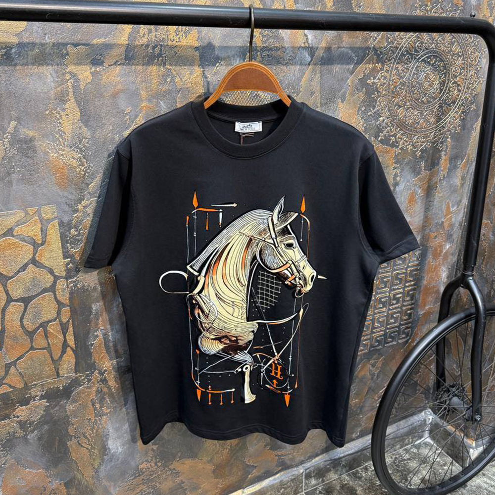 Personalized Horse Print Short Sleeve T-Shirt
