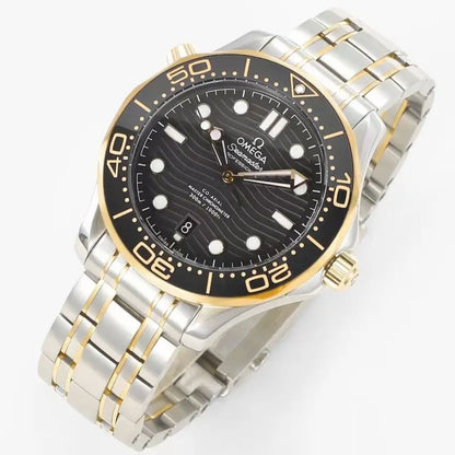 Celestial Seafarer Diver 300M 42mm Steel Yellow Gold On Steel Black Dial 6971