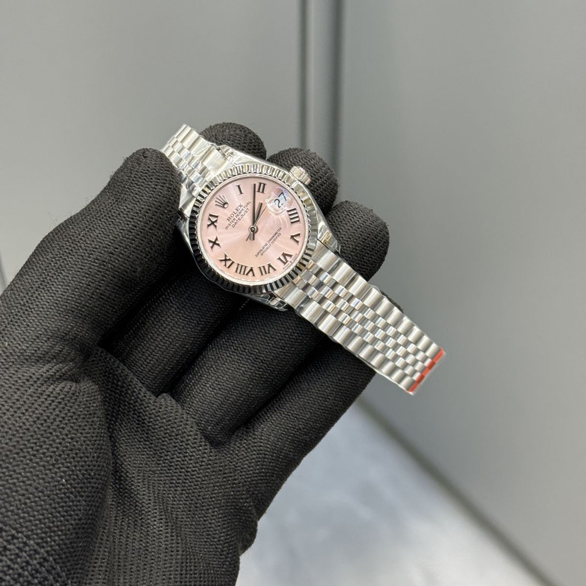 [Super Clone] Regency Classic Date 31 mm Five-Link Fluted Bezel Pink Dial 278274 8801