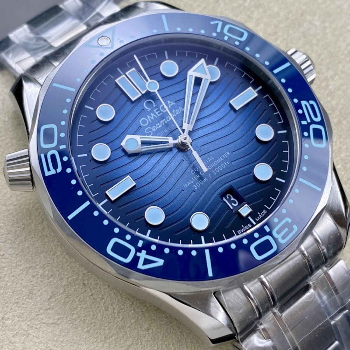 Celestial Seafarer Diver 300M 42mm Steel On Steel on Steel Blue Dial 7340