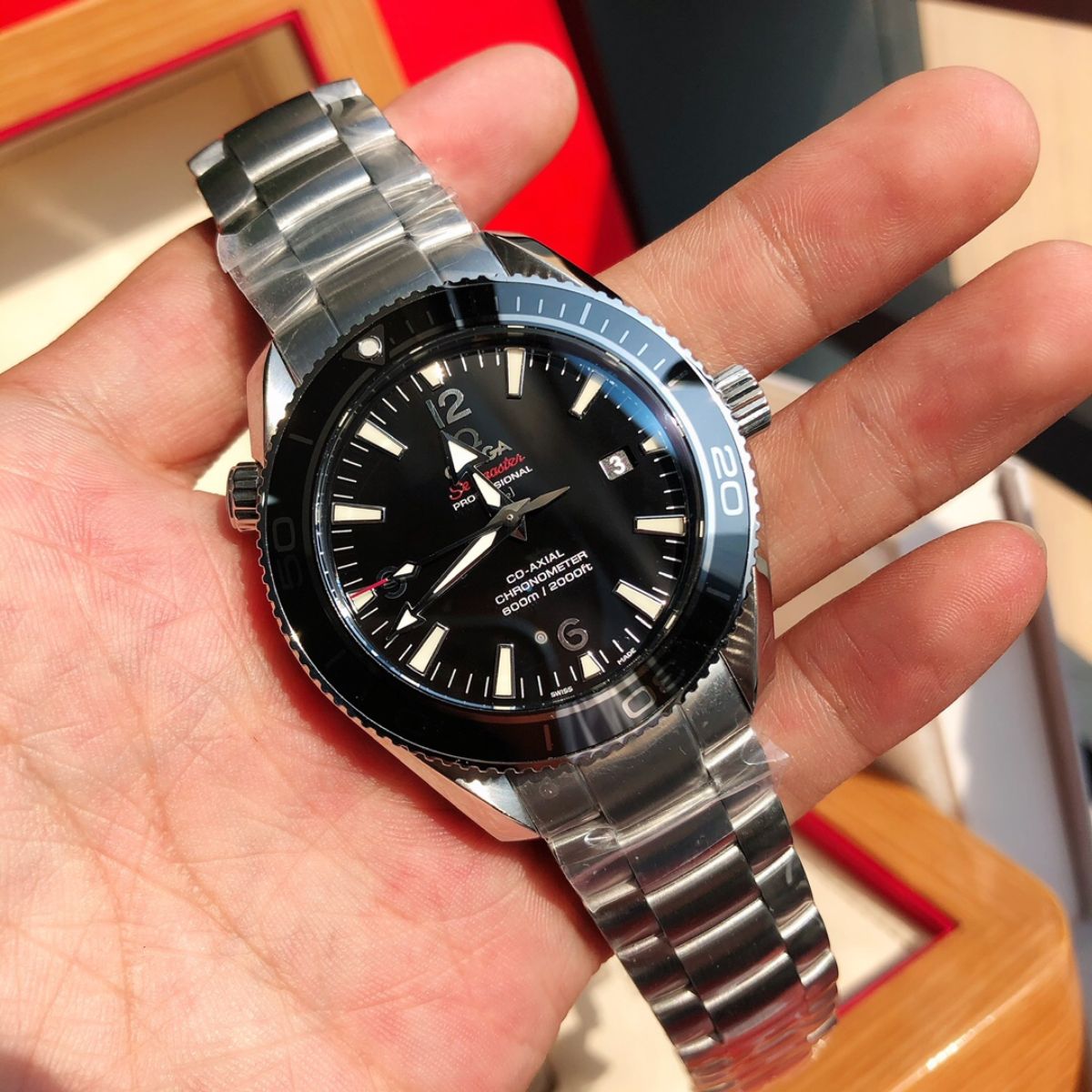 Celestial Ocean Diver 600M 42mm Steel On Steel Black Dial 4007