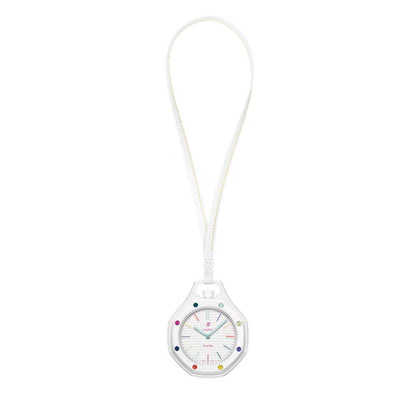 Swiss Pop Art Huit Blanc Ceramic Watch 7193