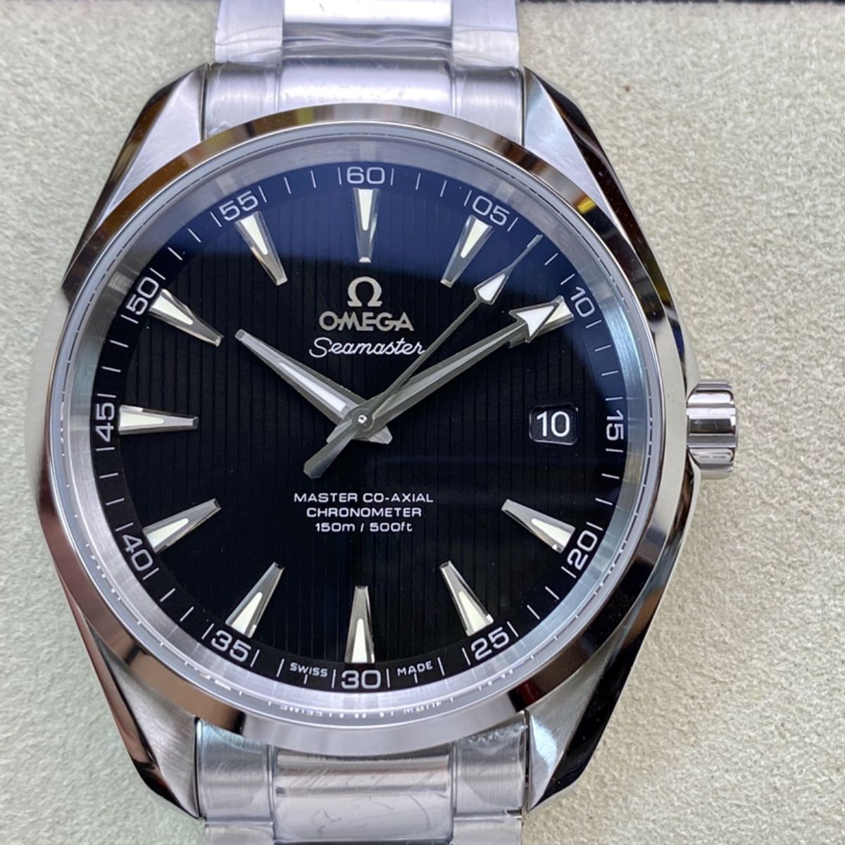 Celestial Aqua Sport 150M 39mm Steel On Steel Black Dial 8001