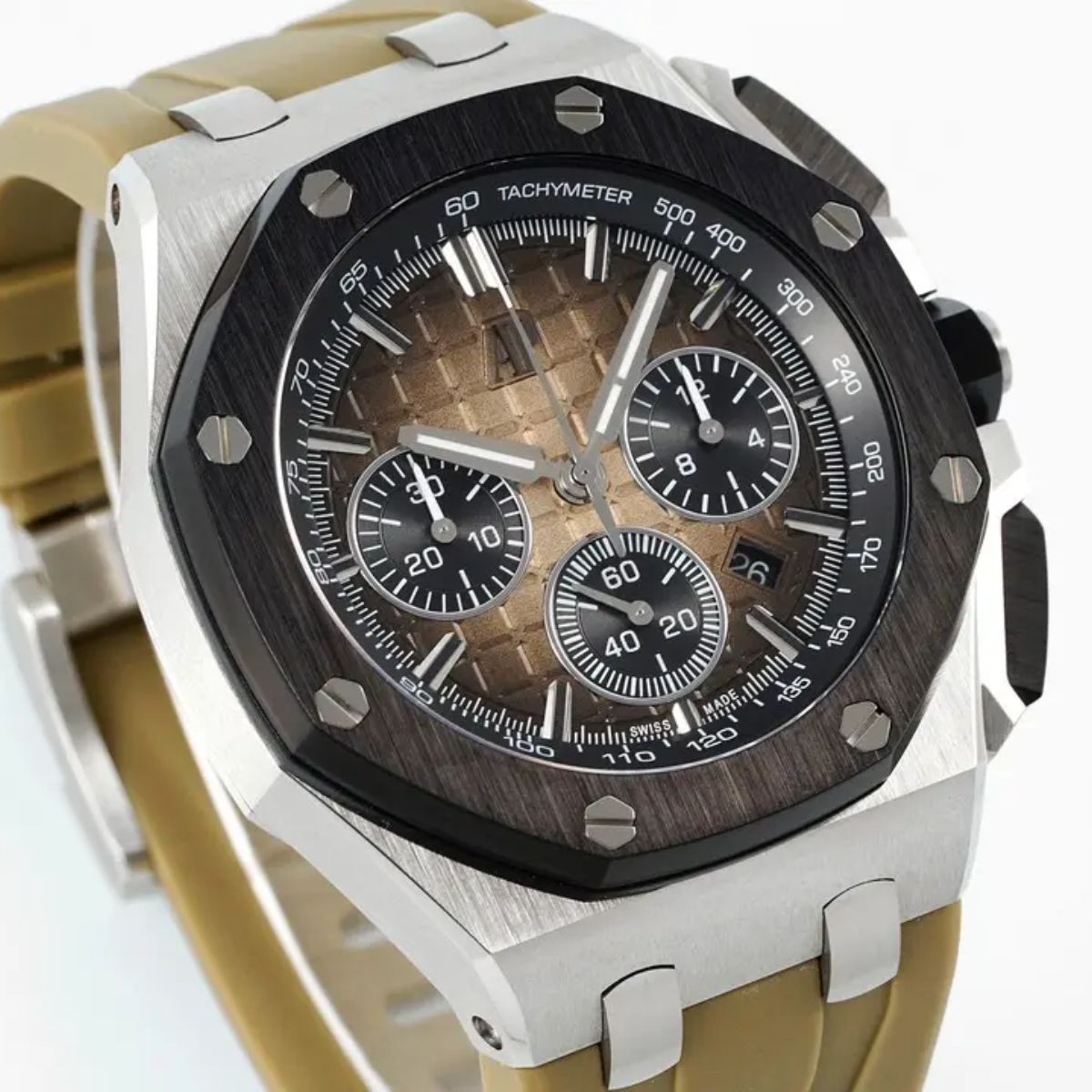 [Super Clone] Prestige Atelier Coastal Sport Chronograph 43mm Khaki Dial Stainless Steel 5161