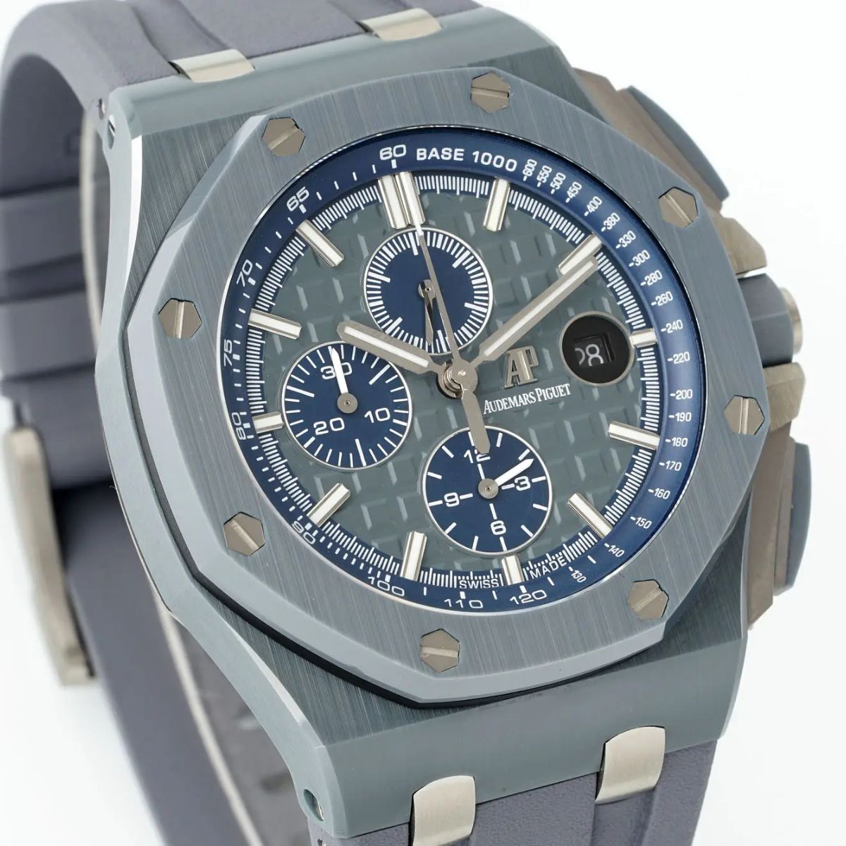 [Super Clone] Prestige Atelier Coastal Sport Chronograph 44mm Grey Blue Dial Steel 8393