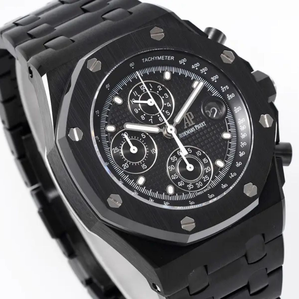 [Super Clone] Prestige Atelier Coastal Sport Chronograph 42mm Black Dial Black Ceramic 6842