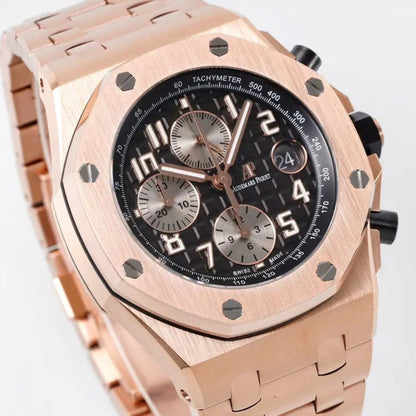 [Super Clone] Prestige Atelier Coastal Sport Chronograph 42mm Black Dial Rose Gold 5927