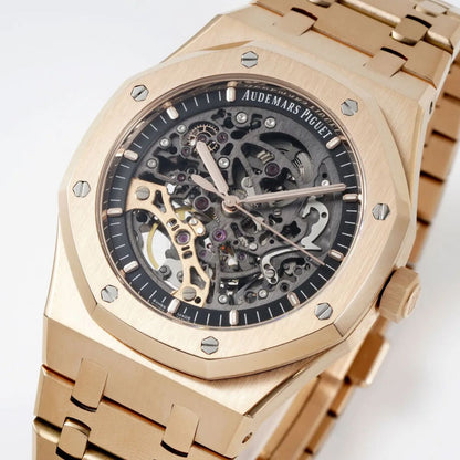 Prestige Atelier Octagon Sport Double Balance Wheel Openworked 41mm Skeleton Dial Rose Gold 4501