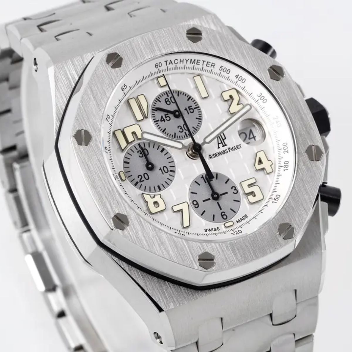 [Super Clone] Prestige Atelier Coastal Sport Chronograph 42mm White Dial Stainless Steel 9115