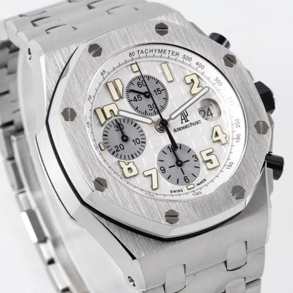 [Super Clone] Prestige Atelier Coastal Sport Chronograph 42mm White Dial Stainless Steel 9115