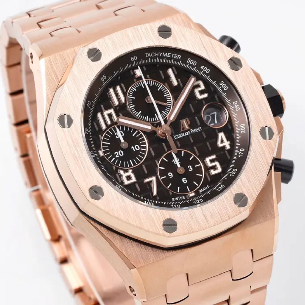 [Super Clone] Prestige Atelier Coastal Sport Chronograph 42mm Black Dial Rose Gold 5009