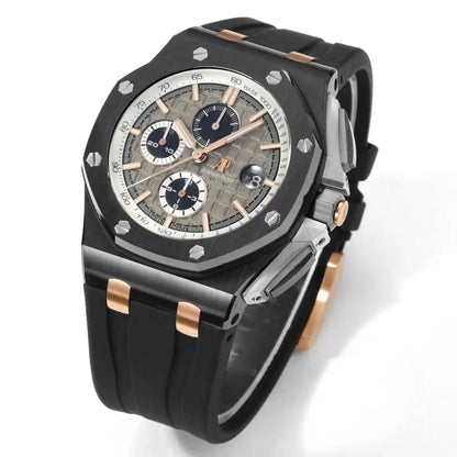 Prestige Atelier Coastal Sport Chronograph 44mm Grey Dial Black Ceramic Rose Gold 1178