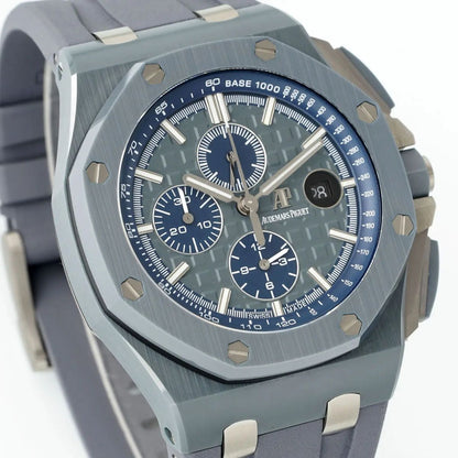 [Super Clone] Prestige Atelier Coastal Sport Chronograph 44mm Grey Blue Dial Stainless Steel 4150