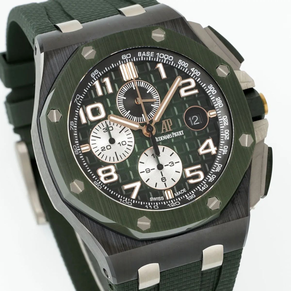 Prestige Atelier Coastal Sport Chronograph 44mm Green Dial Black Ceramic 7439