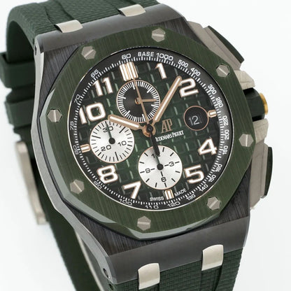 Prestige Atelier Coastal Sport Chronograph 44mm Green Dial Black Ceramic 7439