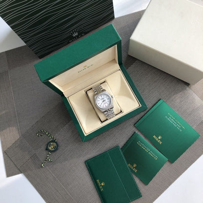 Regency Classic Date 36 mm Five-Link Brilliant diamond set Bezel White Dial 8119