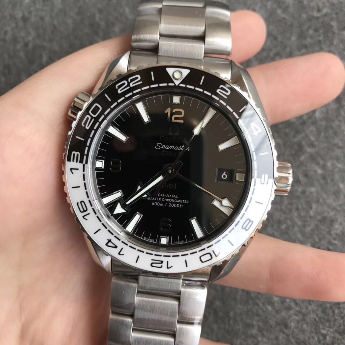 Celestial Ocean Diver 600M Traveller 44mm Steel On Steel Black Dial 9571