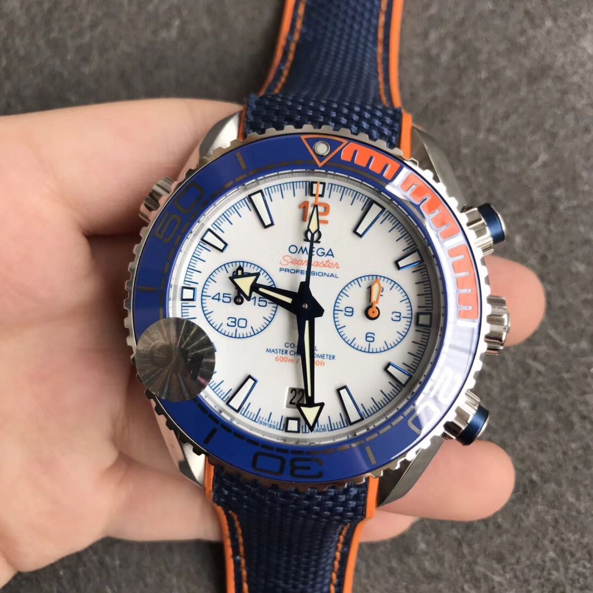 Celestial Ocean Diver 600M Limited 46mm Steel On NATO Strap White Dial 4018