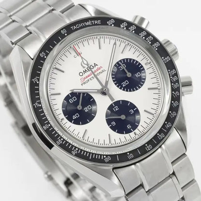 Celestial Moon Chronograph Professional 42mm Steel On Steel Silver Dial 7486