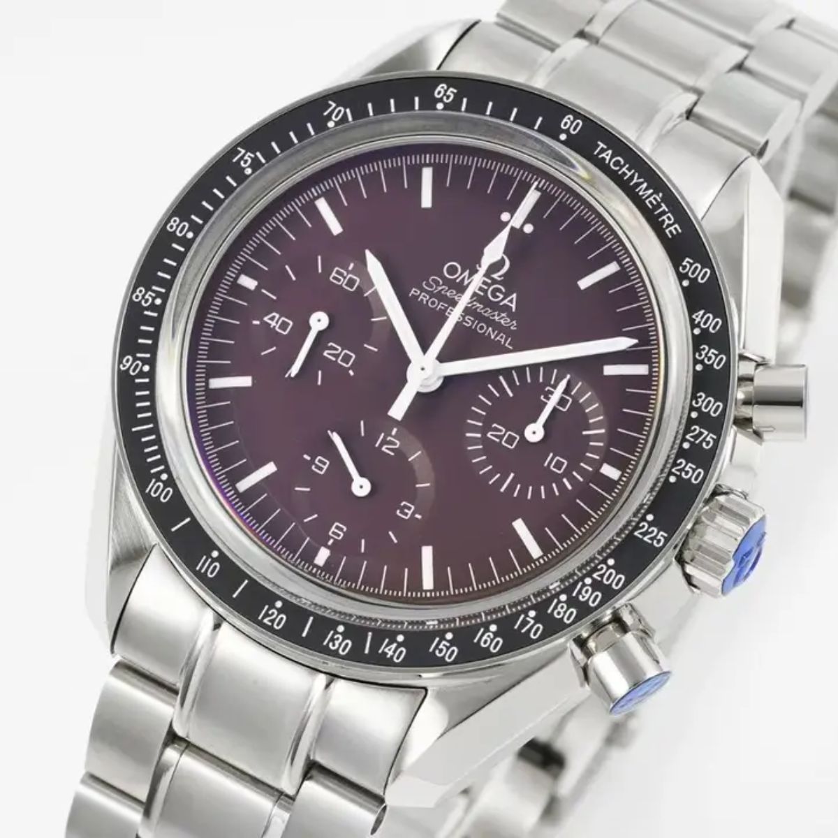 Celestial Moon Chronograph Professional 42mm Steel On Steel Brown Dial 4109