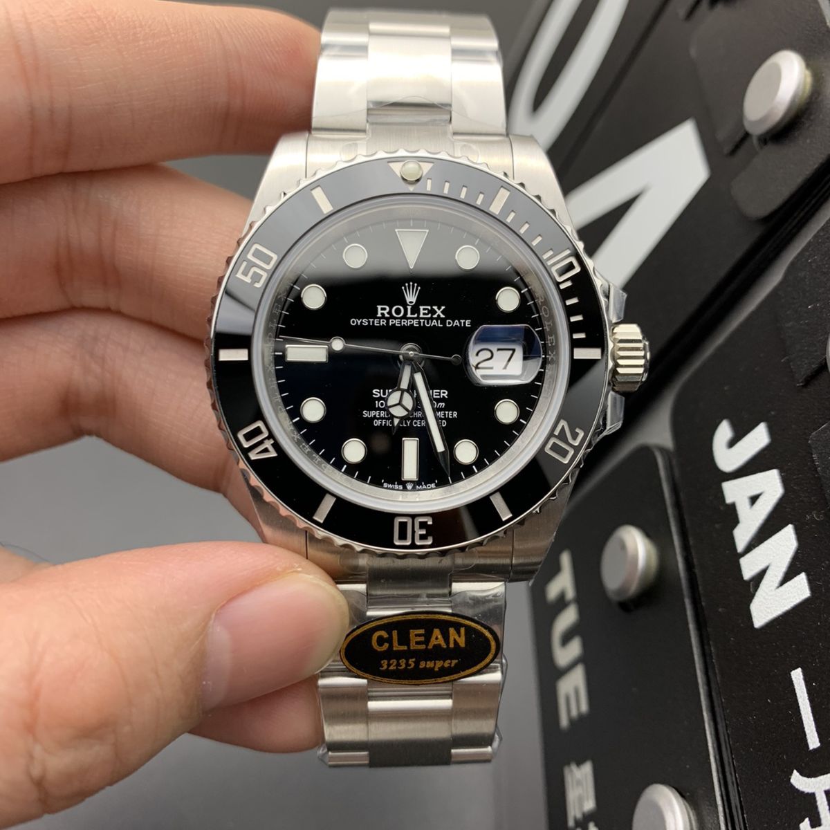 [Super Clone] Regency Diver Date 41 mm Timeless Black ceramic Bezel Bright black Dial 126610LN 1194
