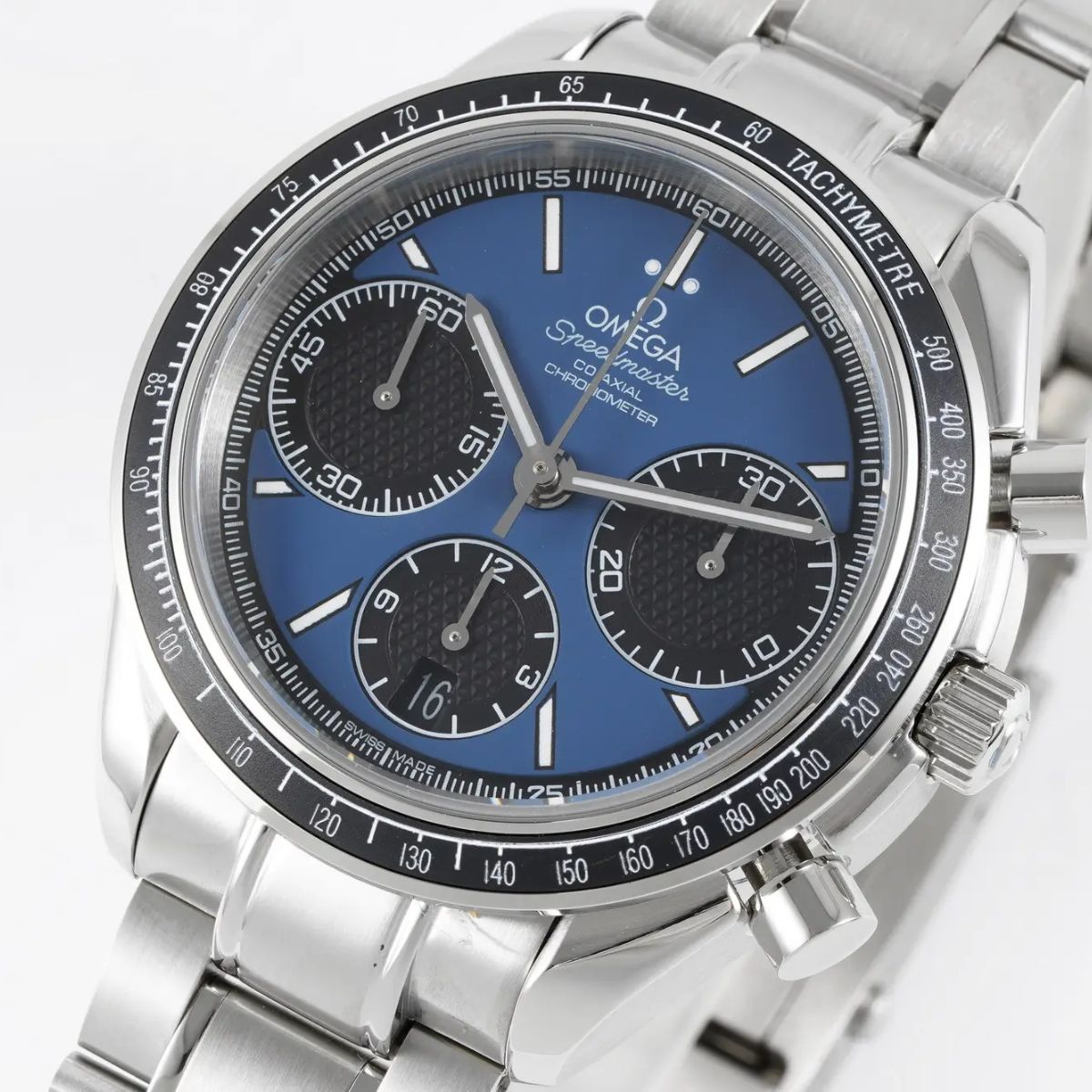 Celestial Racing Chronograph 40mm Steel On Steel Blue Dial 3250