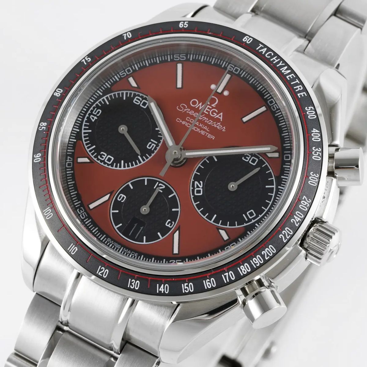 Celestial Racing Chronograph 40mm Steel On Steel Red Dial 4262