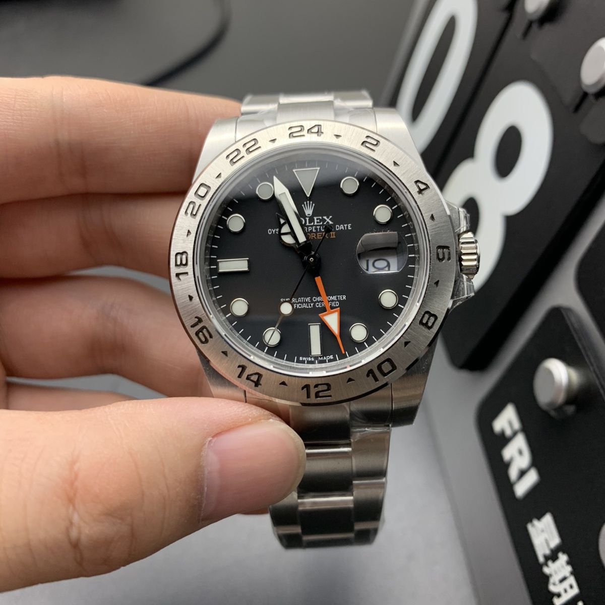 [Super Clone] Regency Adventurer II 42 mm Timeless Silver Bezel Black Dial 226570 5857
