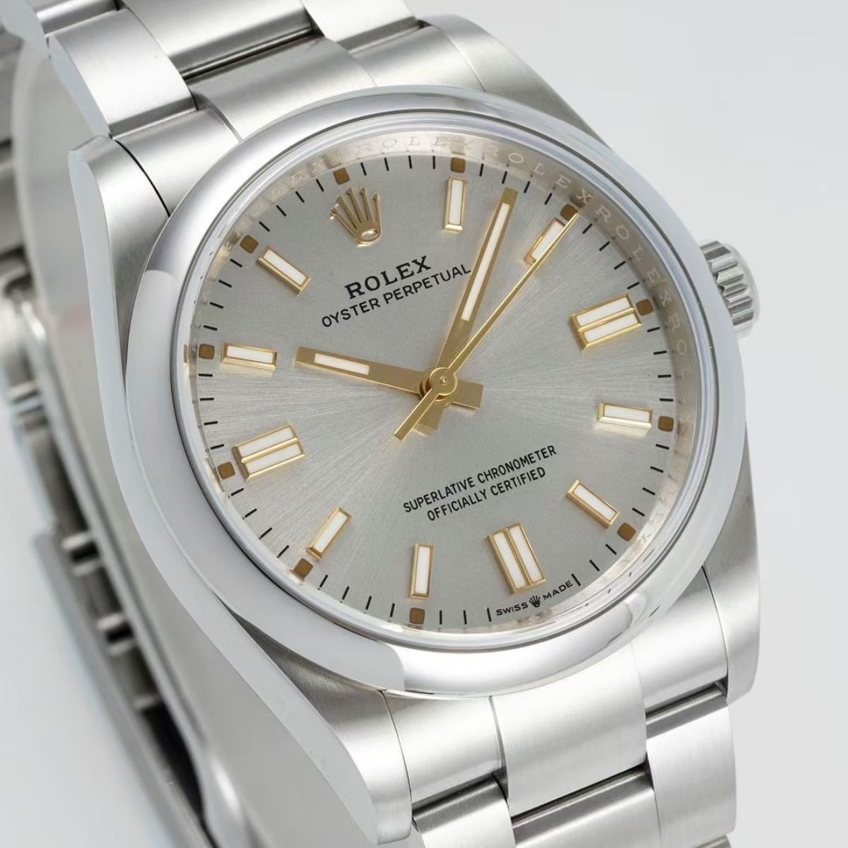 Regency Timeless Perpetual 41 mm Timeless Trapeze Bezel Silver Dial 134300 3116