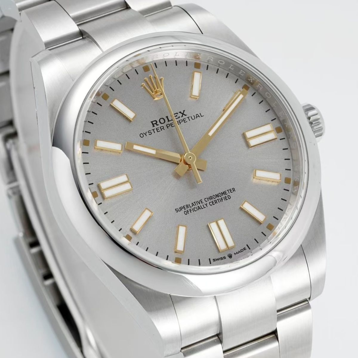 [Super Clone] Regency Timeless Perpetual 36 mm Timeless Trapeze Bezel Silver Dial 126000 8685