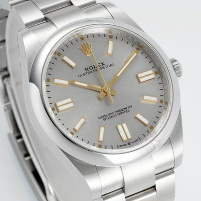 Regency Timeless Perpetual 36 mm Timeless Trapeze Bezel Silver Dial 126000 2551