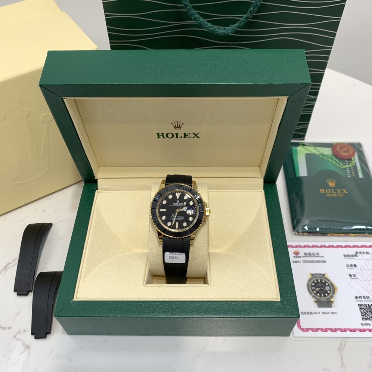 Regency Marine Master 42 mm Rubber Black Ceramic Bezel Black Dial 226658 5436