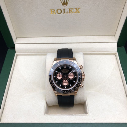 Regency Racing Chronograph 40 mm Rubber Ceramic Bezel Bright black and Sundust Dial 126515LN 9740