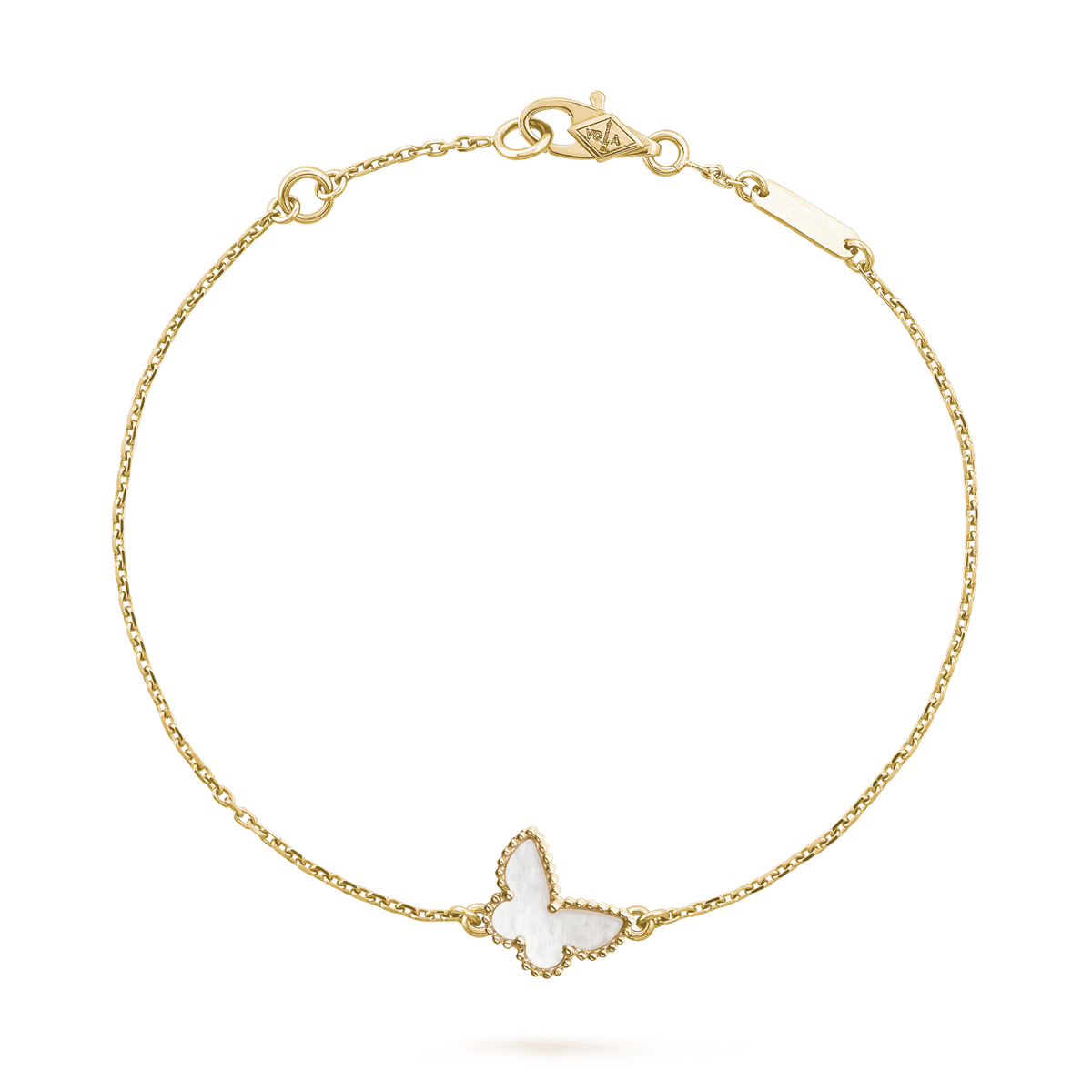 18K Celestial Lucky Alhambra Butterfly Pendant Bracelet