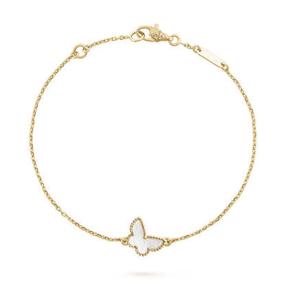 18K Celestial Lucky Alhambra Butterfly Pendant Bracelet