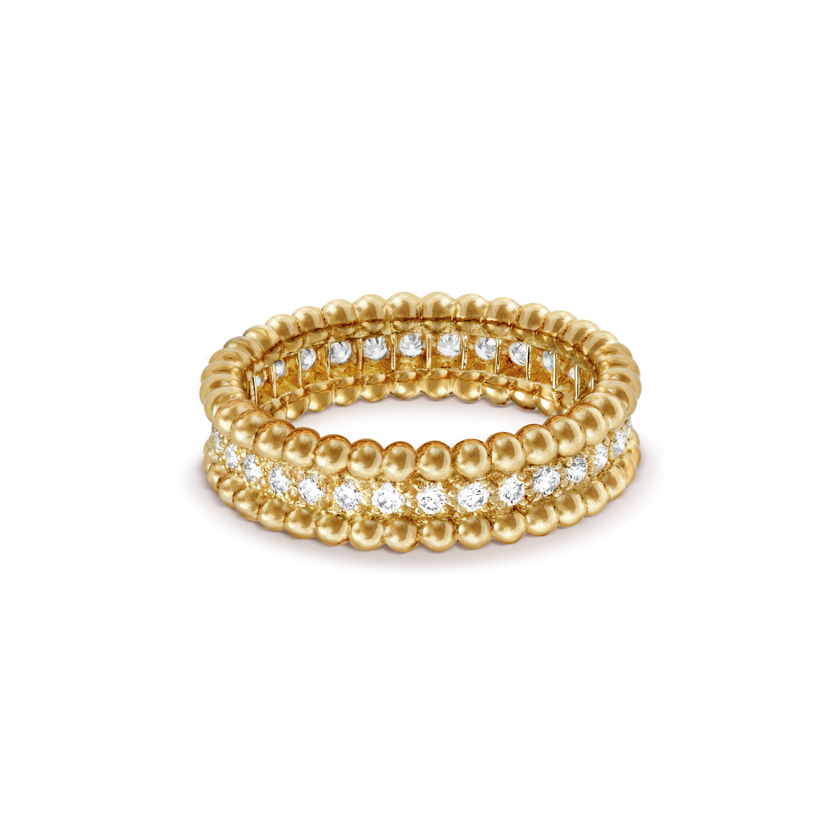18K Celestial Perl̩e Diamonds Ring