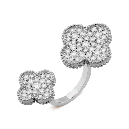 18K Celestial Magic Alhambra Diamond Ring