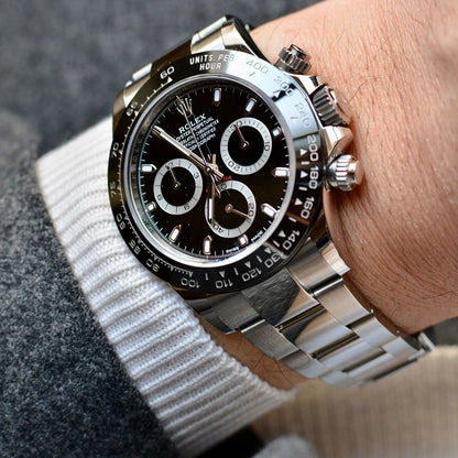 Regency Racing Chronograph 40 mm Timelesssteel Ceramic Bezel Panda Dial 126500LN 3386