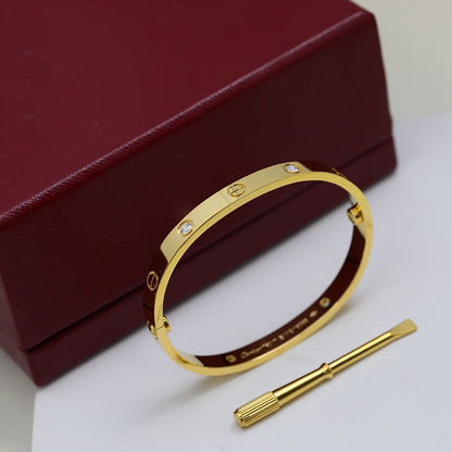 18K Celestial Four Diamonds Love Bracelet