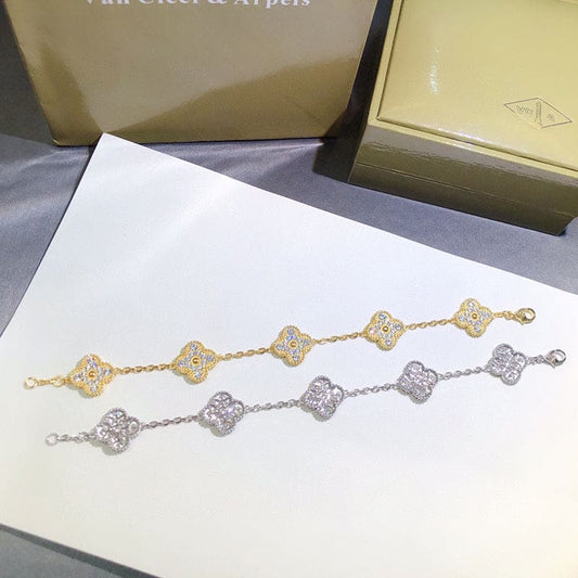 18K Celestial Alhambra Diamonds Bracelet