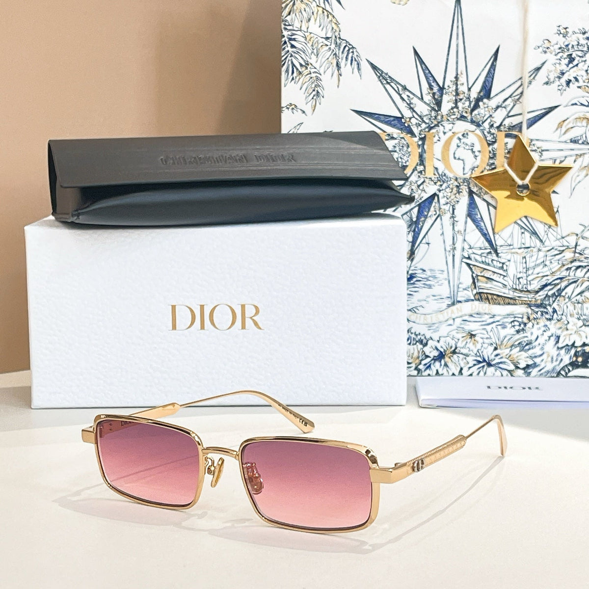 2026 Half frame gradient sunglasses