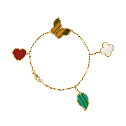 18K Celestial Lucky Alhambra Four Motifs Clover Bracelet